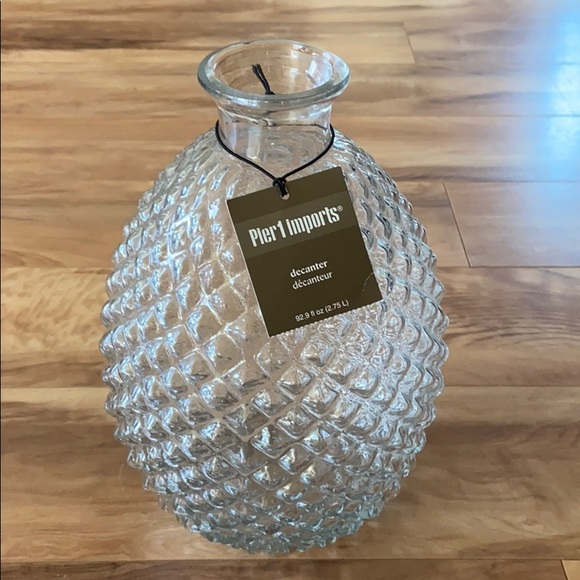 Pier 1 Accents Pier Clear Glass Pineapple Decanter Poshmark